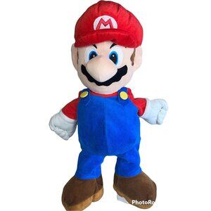 Nintendo Super Mario Bros Brothers 2012 Zipper Plush Doll Pouch Toy 21' Tall
